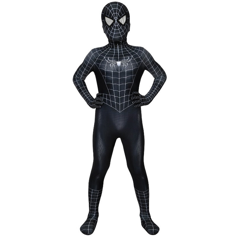 Halloweez Kids Venom Cosplay Costume - Spider-Man 3 3D Printed Suit