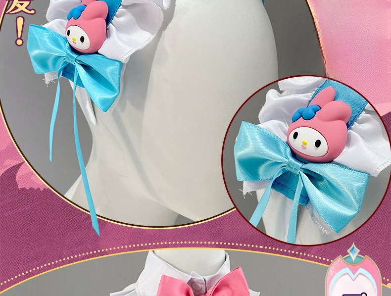 Honor of Kings Sanrio Daji My Melody Full Cosplay Costume Set - Halloweez