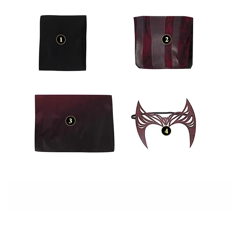 Scarlet Witch Wanda Darkhold Costume Doctor Strange Multiverse of Madness Cosplay Outfit for Halloween - Halloweez