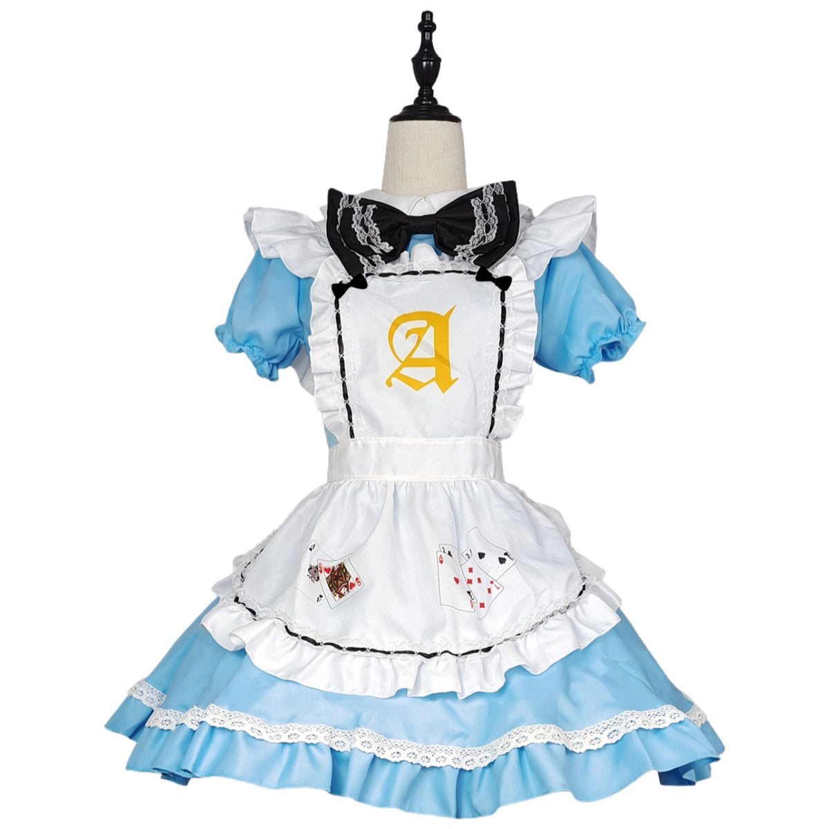 Alice in Wonderland Playing Card Maid Cosplay Costume Official Outfit