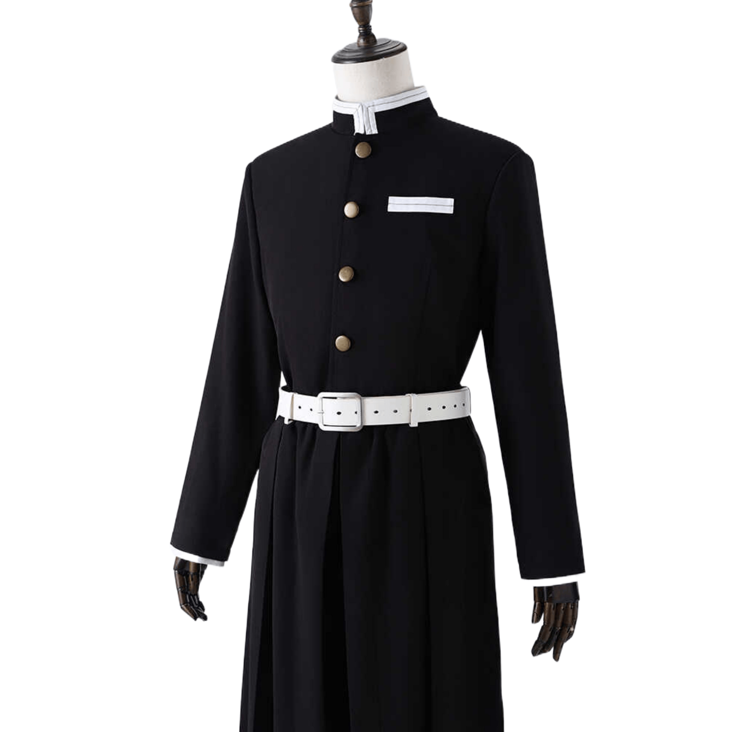 Demon Slayer Cosplay Costume Giyu Tomioka Water Hashira Uniform with Embroidery - Premium Quality Cosplay Outfit for Anime Fans
