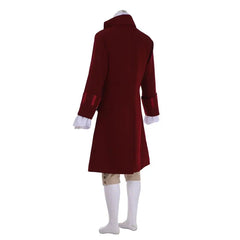 18th Century British Red Suit - Men’s Victorian Rococo Cosplay Costume | Colonial Marquis Outfit - Coscosmos