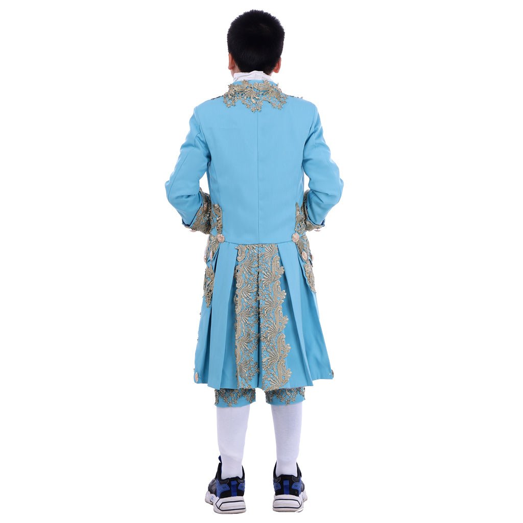 18th Century Colonial Court Costume for Boys - Washington Rococo Blazer Suit - Coscosmos