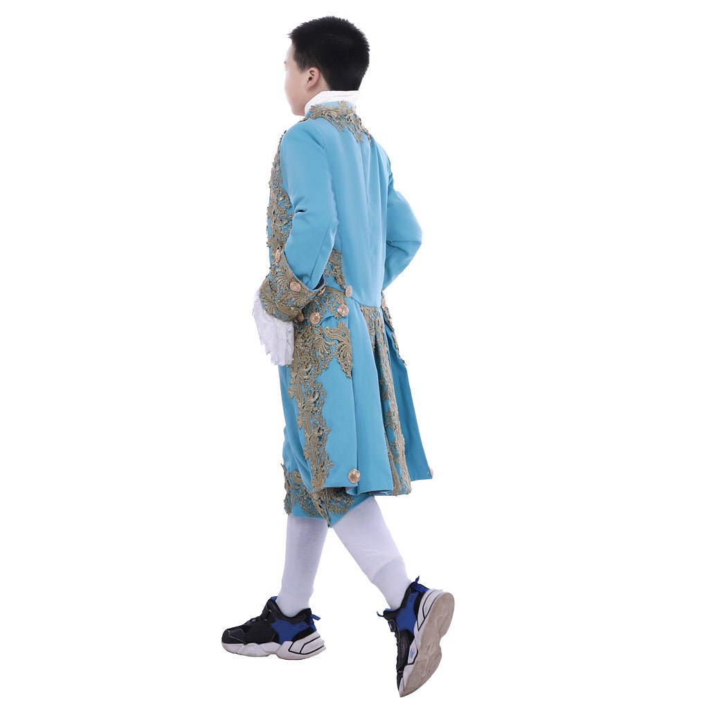 18th Century Colonial Court Costume for Boys - Washington Rococo Blazer Suit - Coscosmos