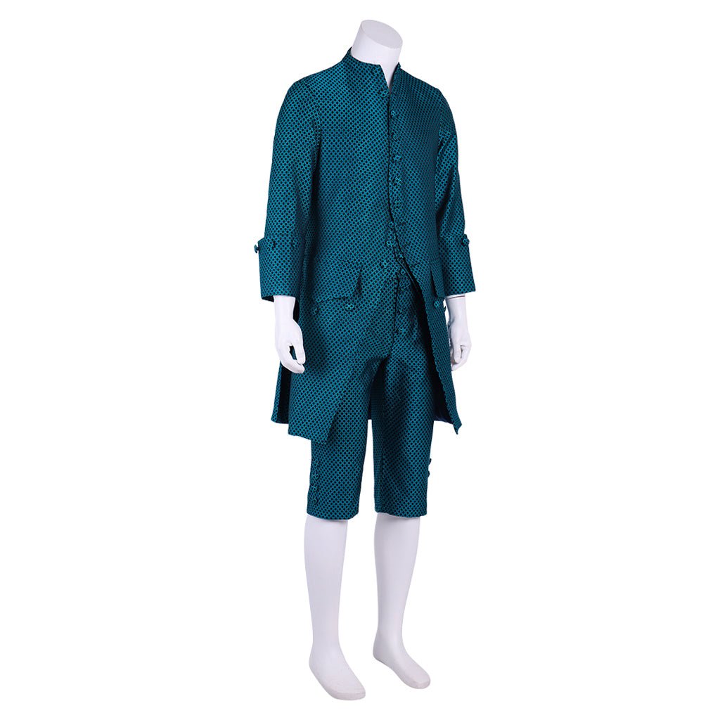 18th Century Colonial Military Tuxedo Costume - Victorian Regency Men's Halloween Suit - Coscosmos