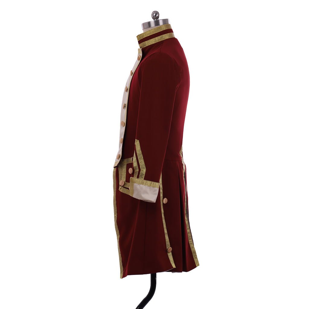 18th Century Colonial Military Uniform Jacket - George Washington Inspired Royal Tailcoat | Coscomos Medieval Series - Coscosmos