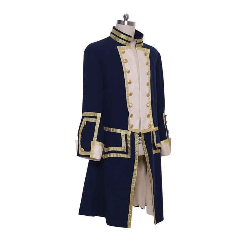 18th Century Colonial Uniform Costume – George Washington Royal Jacket | Coscomos Medieval Series - Coscosmos