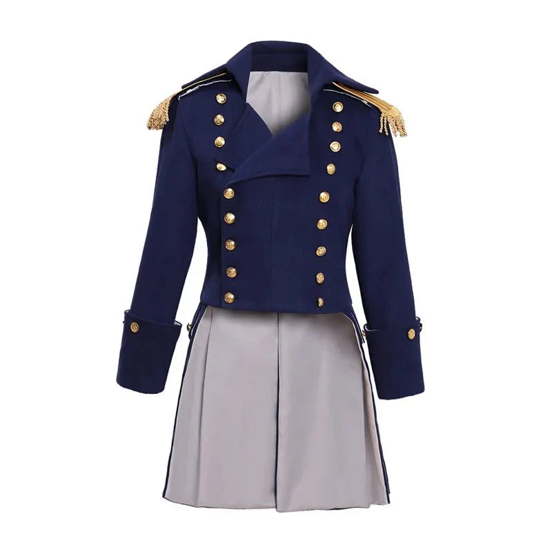 18th Century George Washington Military Jacket - Royal Colonial Tuxedo Coat | Coscomos Medieval Series - Coscosmos