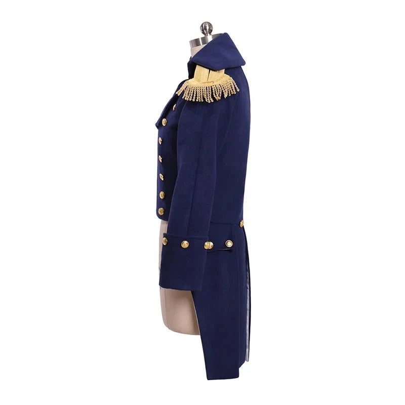 18th Century George Washington Military Jacket - Royal Colonial Tuxedo Coat | Coscomos Medieval Series - Coscosmos