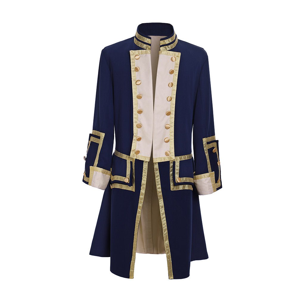 18th Century Men’s Royal Uniform - Colonial Tuxedo Coat Inspired by George Washington - Coscosmos