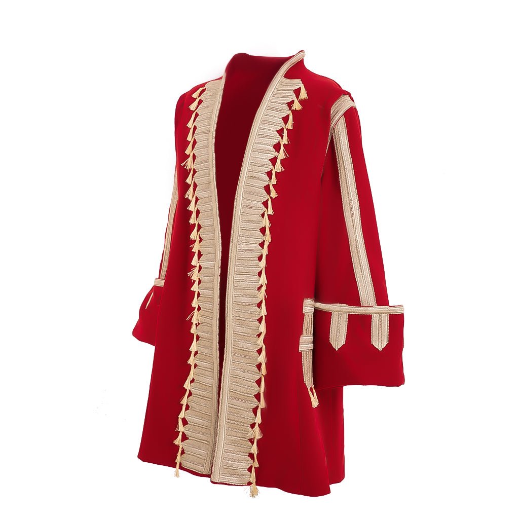 18th Century Military Prince Jacket Costume - Retro Men’s Medieval Uniform Coat - Coscosmos