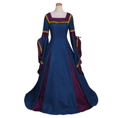 18th Century Royal Court Noble Princess Dress Medieval Victorian Tudor Tea Party Costume Halloween Carnival Party Ball Gown - Coscosmos