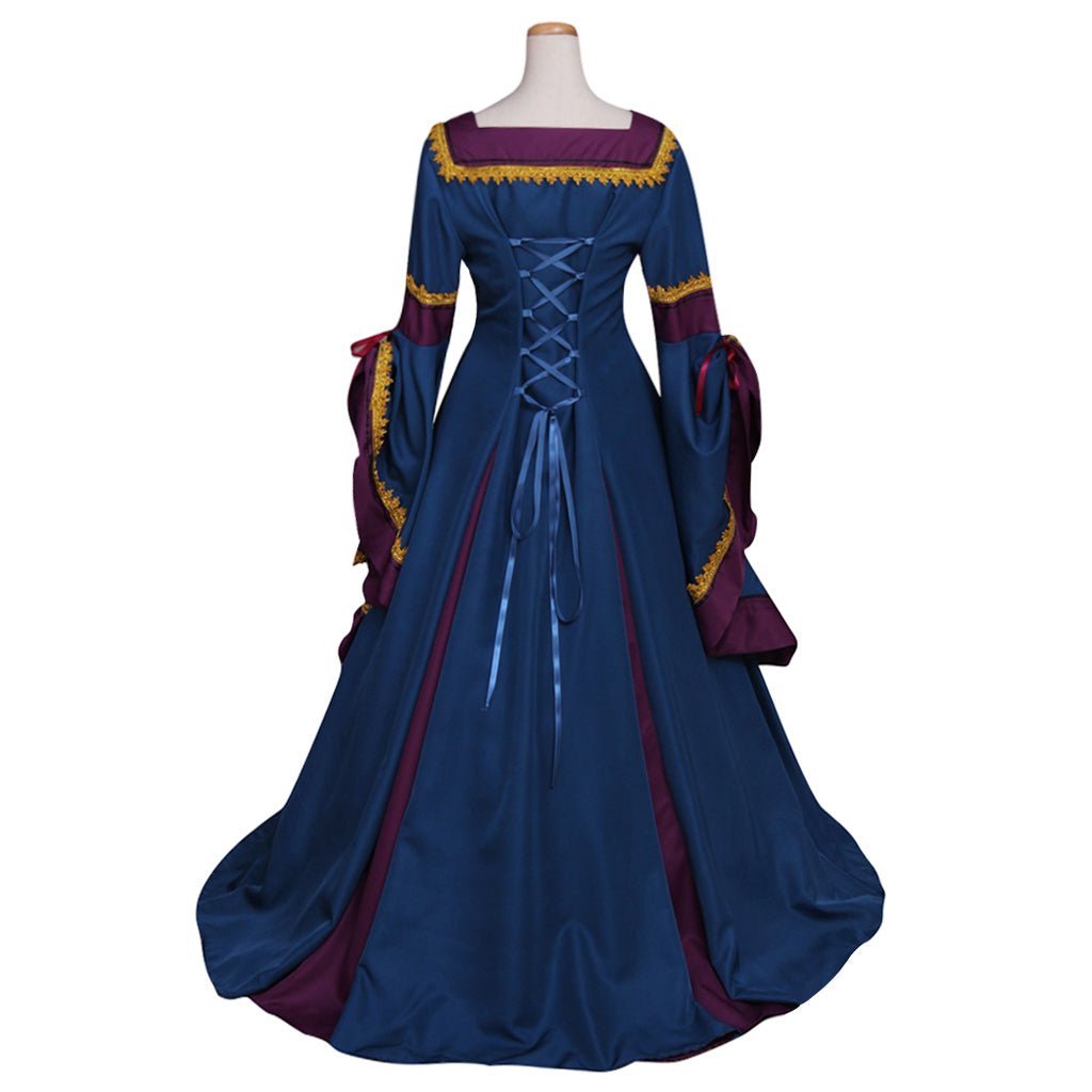 18th Century Royal Court Noble Princess Dress Medieval Victorian Tudor Tea Party Costume Halloween Carnival Party Ball Gown - Coscosmos