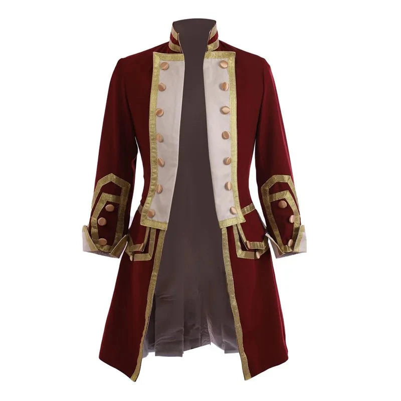 18th Century Royal Military Colonial Tailcoat | George Washington Uniform Cosplay - Coscosmos