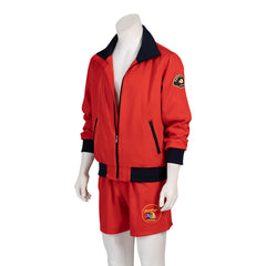 Baywatch-Inspired Men's Red Swim Shorts Set for Summer - Halloweez