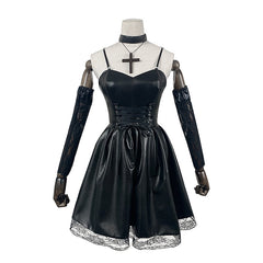 Death Note Misa Amane Black Suspender Skirt Halloween Lolita Dress Set - Cosplay Costume