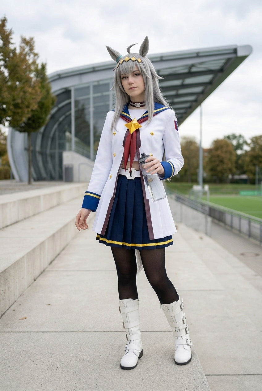 Umamusume: Pretty Derby Oguri Cap Race Outfit Cosplay Costume Full Set for Fans - Halloweez