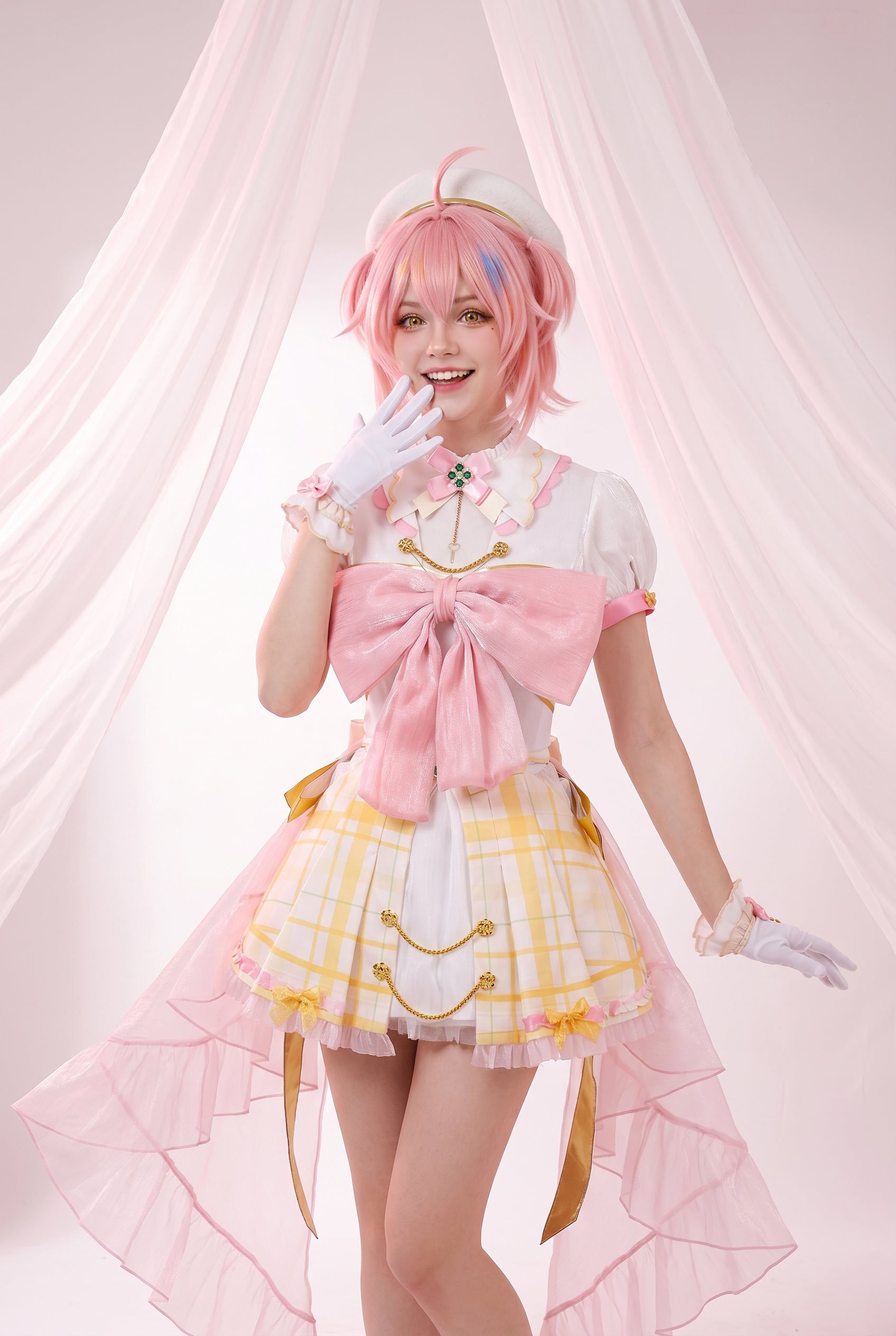 Virtual Idol Ace Taffy Semi-Upgraded Idol Outfit, Classic VTuber Character Performance Costume for Cosplay Party - Halloweez