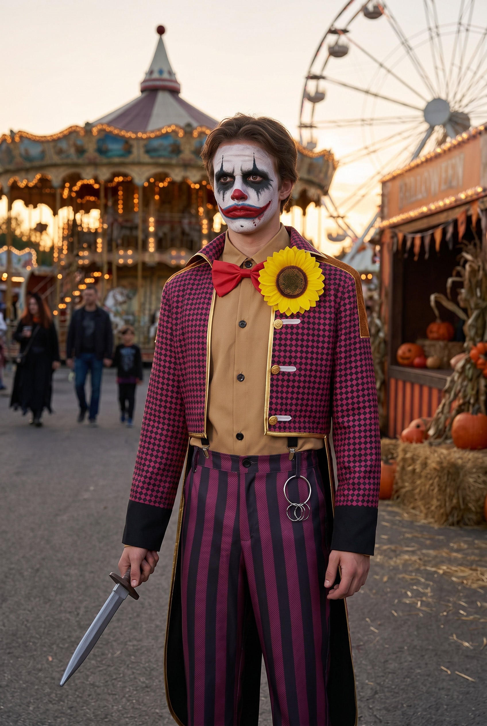 Dead by Daylight The Clown Kenneth Chase Cosplay Costume for Halloween Horror Role Play - Halloweez