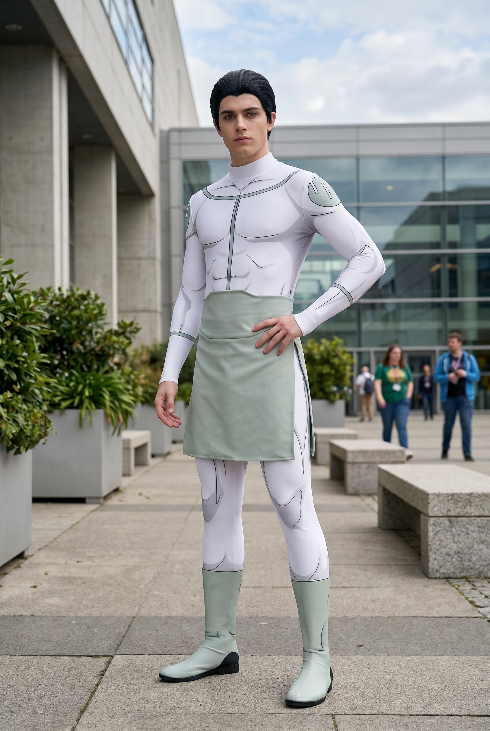 Invincible Viltrumite Mark Full Body Tights Cosplay Costume, Complete Invincible Youth Superhero Jumpsuit Outfit for Cosplay Party - Halloweez