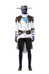 Premium Valorant Cypher Cosplay Costume Full Set for Game Role Play - Halloweez