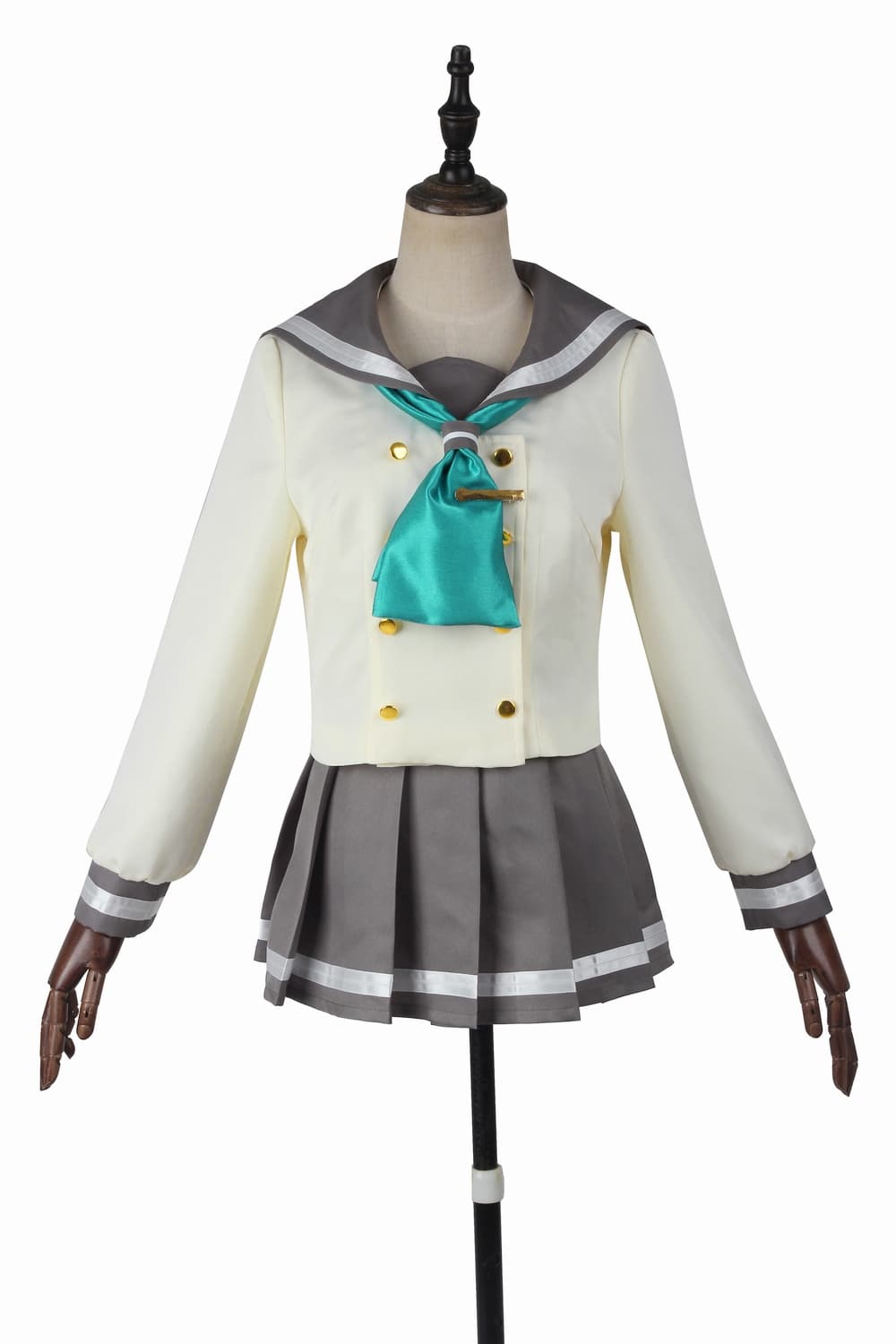 Halloweez Aqours Winter Sailor Uniform Cosplay Costume - Takami Chika & Watanabe You