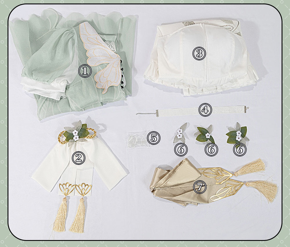 World Project Higashi Shigure Ena 2D Cos Anime Game Costume Women's Dress Set - Halloweez