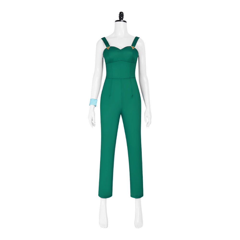 JOJO's Bizarre Adventure Stone Ocean Cosplay Costume Green Jumpsuit Set for Halloween Stage Performance Anime Cosplay Outfit - Halloweez