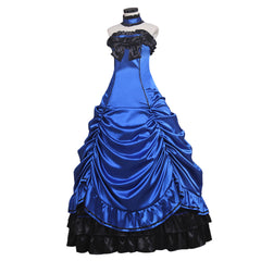 Elegante vestido de princesa lolita gótica para Halloween: estilo steampunk para eventos de máscaras