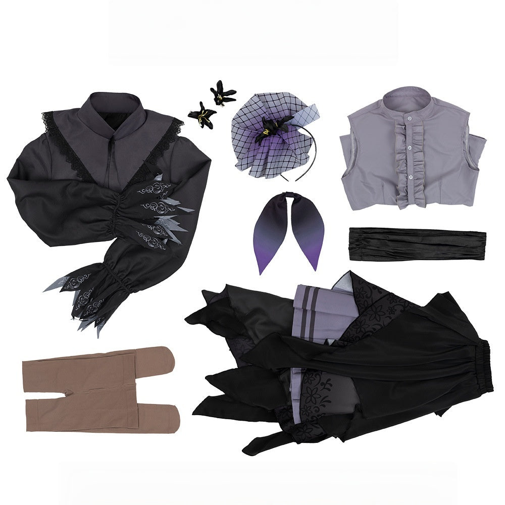 World Project PJSK Mafuyu Asahina Cosplay Costume Anime Dress Set for Women - Halloweez