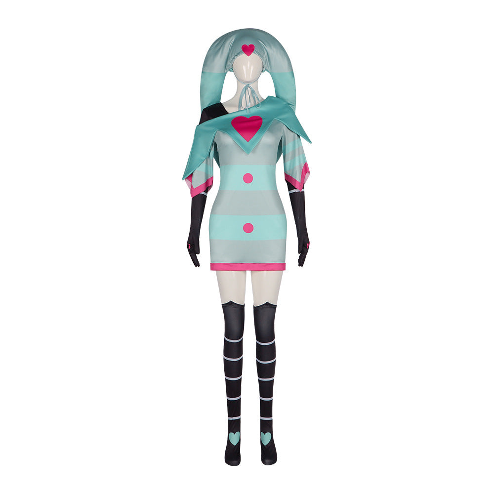 Hell Hotel Fizzarolli Cosplay Costume Hazbin Hotel Fizzarolli Dress Stage Performance Clothing