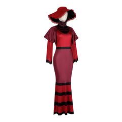 Hell's Hotel Female Demon Lord Rosie Cosplay Costume - Tight Long Dress for Halloween Stage Performance