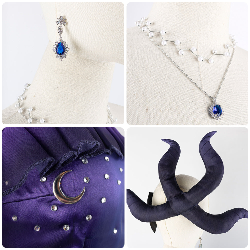 Blue Archive Hina Purple Dress Anime Cosplay Costume for Fans - Halloweez