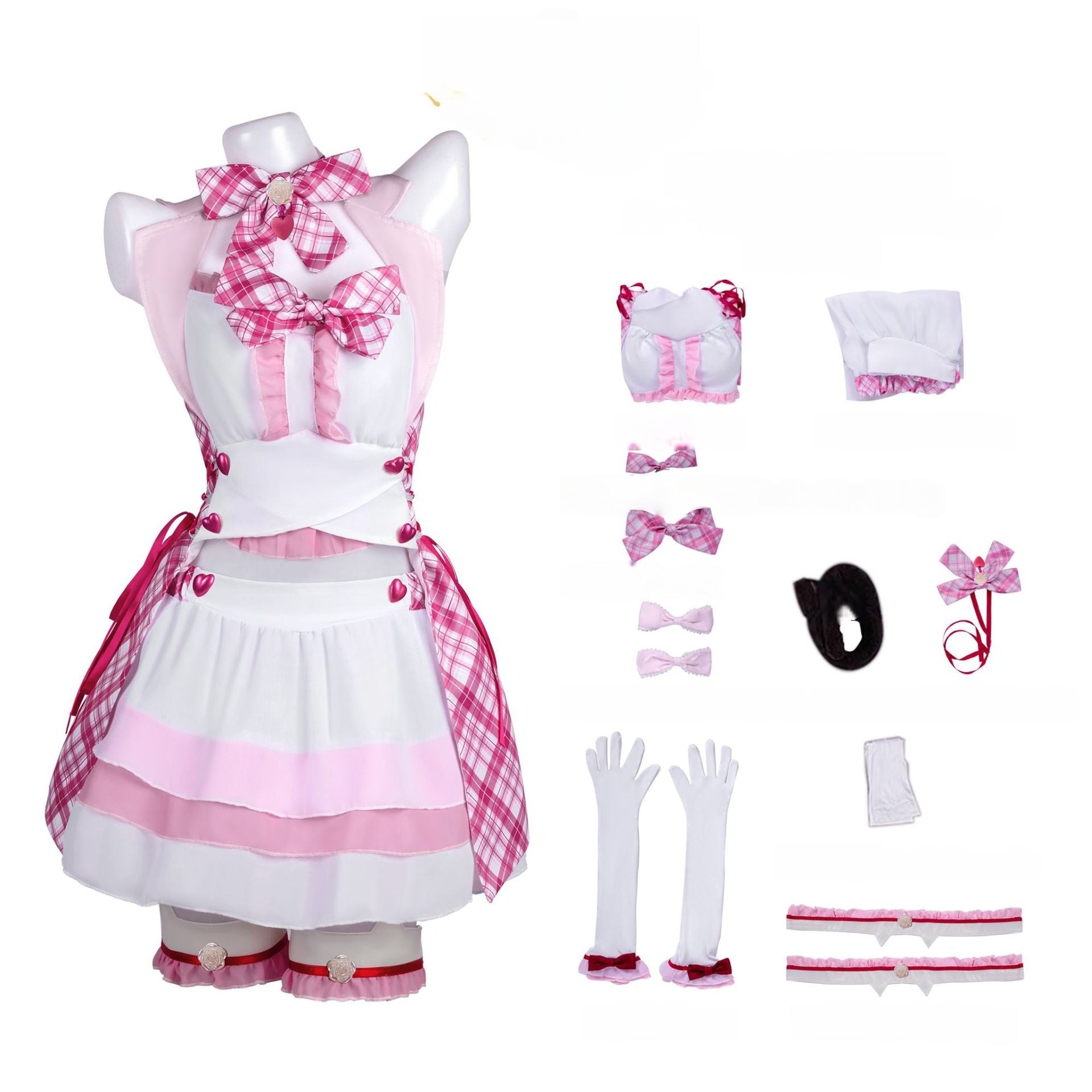 Cat Girl Paradise Anime Cosplay Dress Chocola Vanilla Stage Performance Outfit Daily Wear - Halloweez