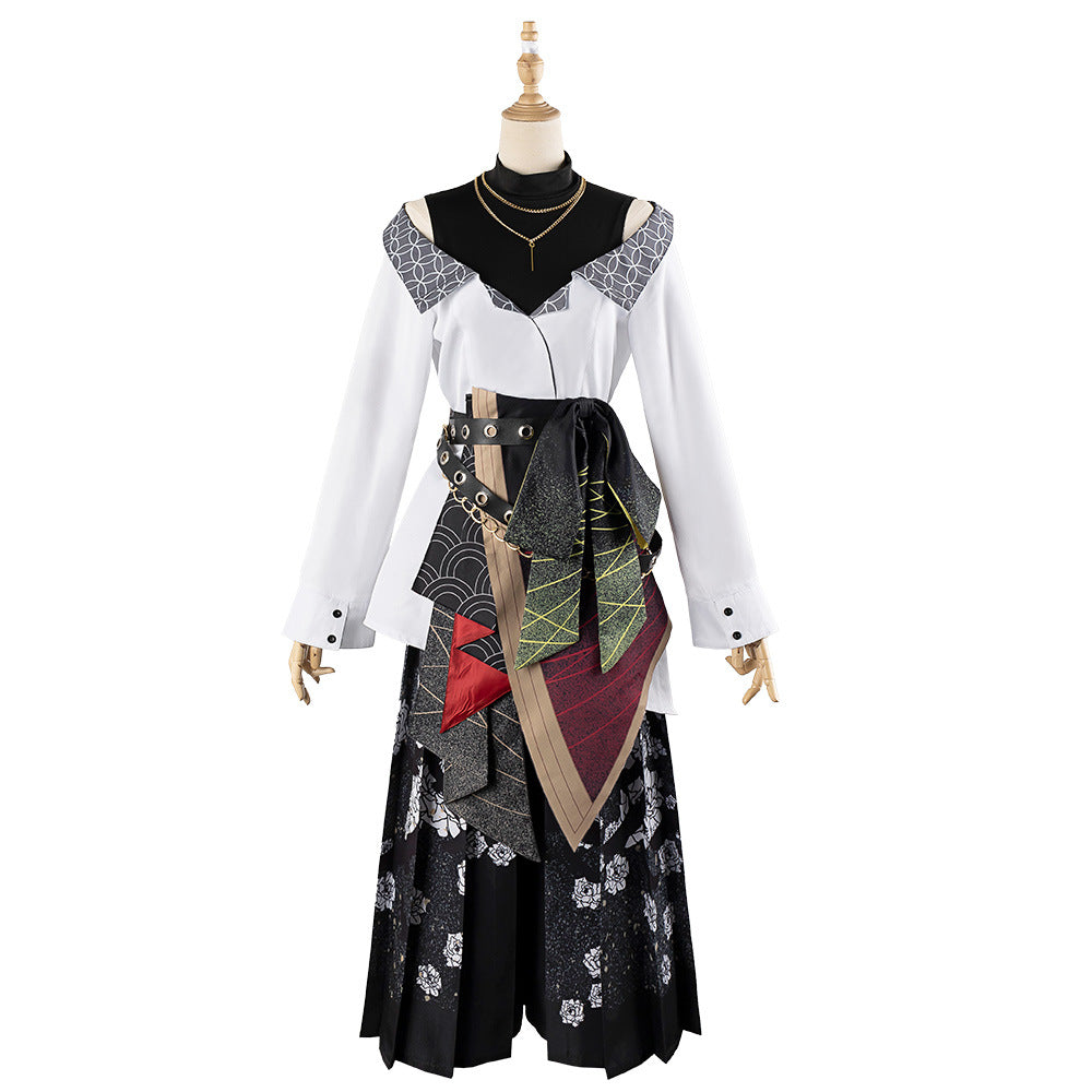 Project Sekai Hinomori Shiho Cosplay Costume Anime Pleated Skirt Pants Set for Women - Halloweez
