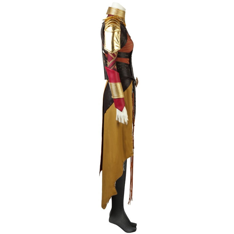 Halloweez Okoye Cosplay Costume for Women - Wakanda Inspired Halloween Carnival Attire