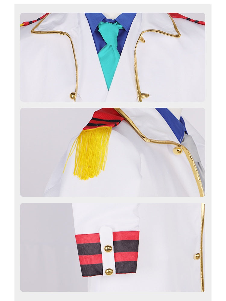 One Piece Marine Vice Admiral Garp Cosplay Costume Full Set Anime Role Play Clothing - Halloweez