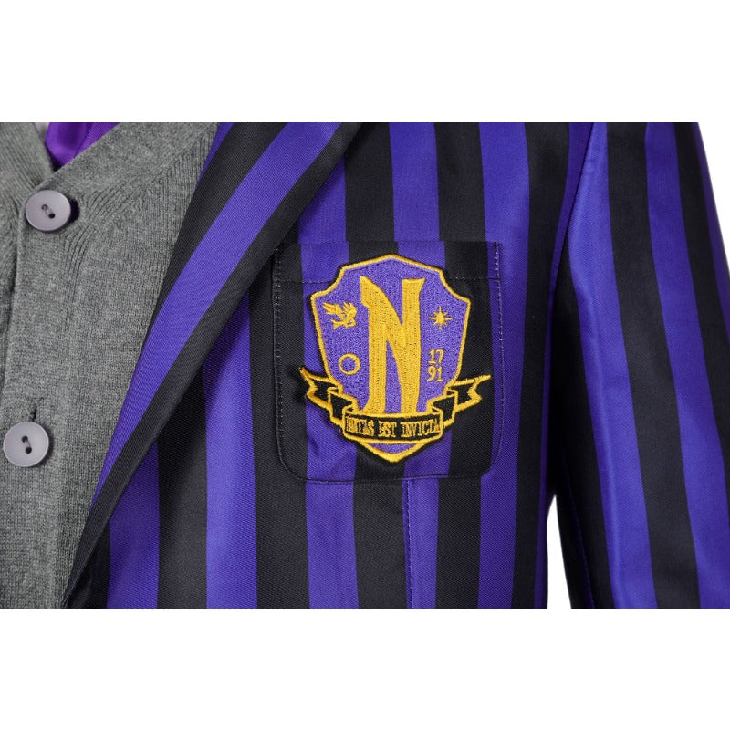 Halloweez Men's Addams Family Xavier Thorpe Ajax Petropolus Cosplay Suit