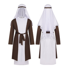 Arabic Cosplay Costume Middle East Dubai Shepherd Elder Halloween Party Outfit - Halloweez