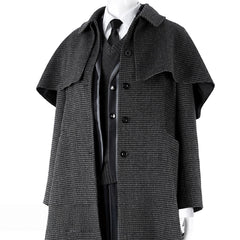 Nevermore Academy Uniform Wednesday Addams Cosplay Costume Jacket & Tie Outfit for Halloween
