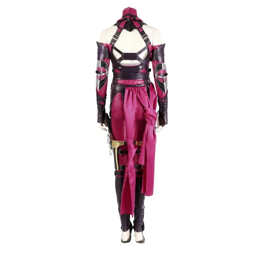 Halloweez Mileena Cosplay Costume - Sexy Mortal Kombat Battle Outfit Full Set