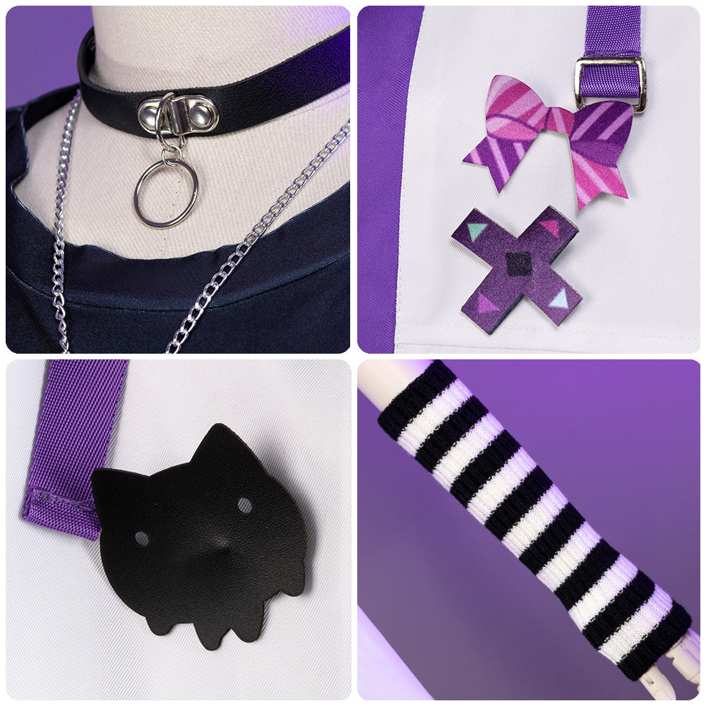 hololive vtuber Shion Murasaki E-sports Style Anime Cosplay Costume for Women - Halloweez