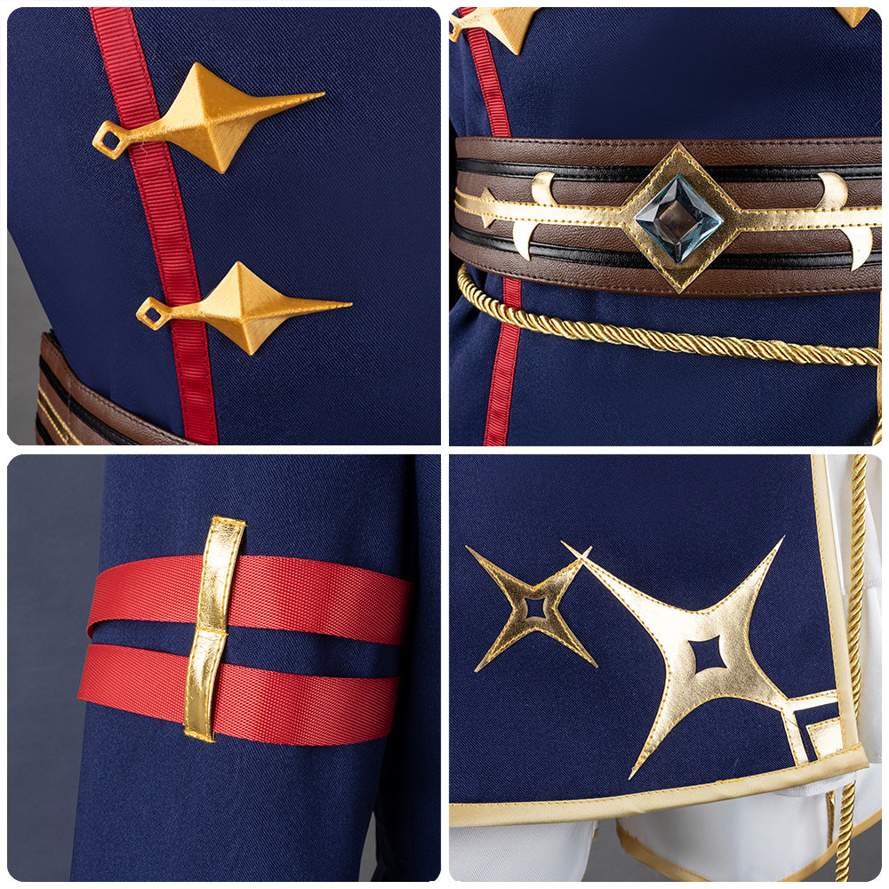 Derby Gold Town Light Calstone Light 2D Cosplay Anime Game Girl Costume for Uma Musume Pretty Derby Gold Ship - Halloweez