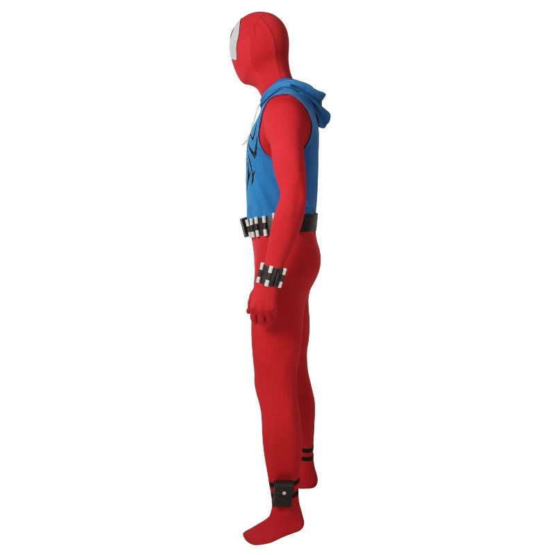 Halloweez Scarlet Spider Ben Reilly Cosplay Costume - Premium Spider-Verse Suit