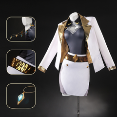 Overwatch Golden Chariot Cosplay Costume, Custom Made