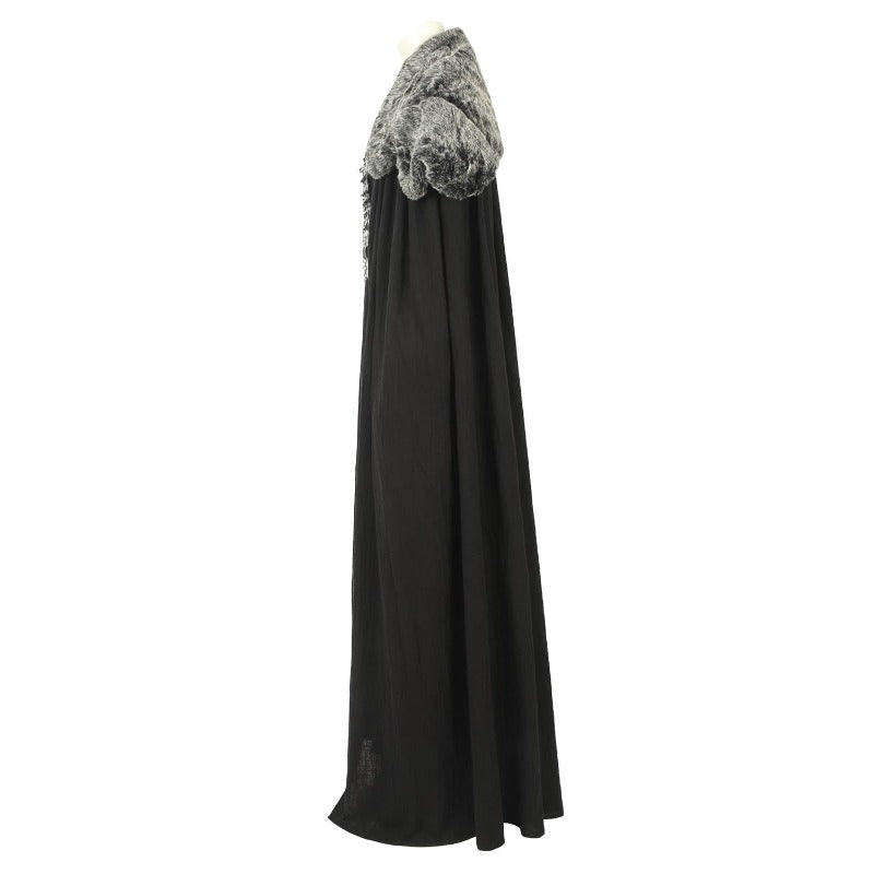 Disfraz de Sansa Stark para Halloween: capa de invierno con cuello de piel para mujer