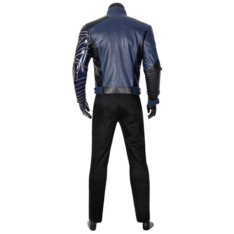 Halloweez Men's The Falcon and the Winter Soldier Cosplay Costume Jacket and Shoes Set