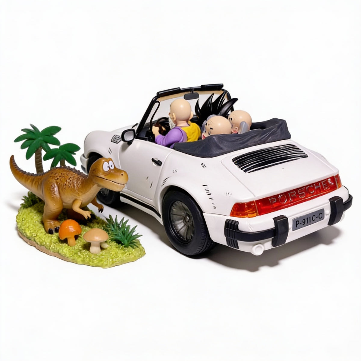 Dragon Ball Turtle School Porsche Trio Joyride Statue - Driving Master Roshi Creative Figurine Gift
