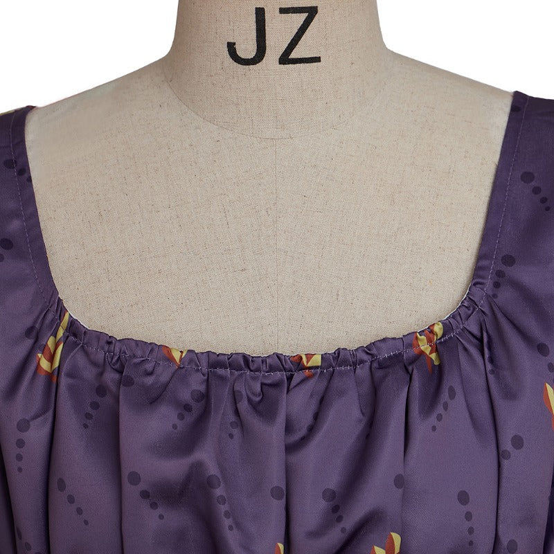 Elegant Halloweez Vintage Regency Dress with Intricate Floral Embroidery for Women's Cosplay