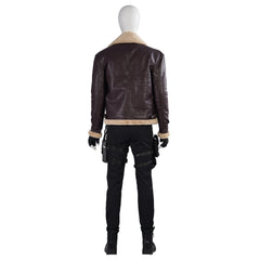 Halloweez Resident Evil 4 Leon Cosplay Costume - Men's Full Set for Halloween & Gaming Parties